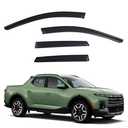 YLSCOO Window Visors Rain Guards fits Hyundai Santa Cruz 2022-2026, Out-Channel Window Wind Deflectors Vent Shades Accessories, Dark Smoke 4 Pcs, 2023 2024 2025