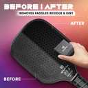 2 x Pickleball Paddle Eraser, Carbon Fiber Pickle Ball Racket Cleaner, Fast & Easy Rubber Bar to Remove Ball Residue, Dirt, & Minor Scrapes/Scratches