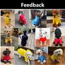Morezi Dog Zip Up Raincoat with Reflective Buttons, Rain/Water Resistant, Adjustable Drawstring, Removable Hood, Raincoats with Legs 8lbs to 80lbs , Black - M