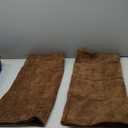 MIULEE Pack of 2 Decorative Throw Pillow Covers Soft Chenille Throw Pillows Solid Neutral Farmhouse Textured Cushion Covers for Couch Sofa Bedroom Living Room 24x24 Inch,Honey Brown