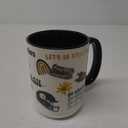 The Memory Company Officially Licensed NFL 15oz Team Spirit Ceramic Mug  Perfect Coffee Cup for Football Fans (Pittsburgh Steelers)