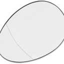 INFINAUTO for BMW for Mini Cooper 2007-2015 Mirror Glass Heated with Backing Plate Driver Left Side Rear View Mirror Glass