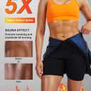 Full Body Sauna Suit for Women Sweat Jumpsuit Weight Loss Waist Trainers Lower Belly Fat Workout Shirt Top SweatSuits 3XL Black