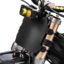 Electric Bike Front Number Plate - Imitation Carbon Fiber Electric Dirt Bike Accessories for for Sur-ron Light Bee S/X / X160 / X260