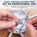 Flutesan 3 Pack 120 Inch Ceiling Fan Extension Wire Kit, 3 Color Wiring Extension with Secure Connectors, Safe & Durable, Compatible with Most Ceiling Fans, Easy Installation for High Ceilings