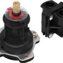GP76851 Mixer Cap and Pressure Balancing Unit (Shower) Parts Cartridge Compatible with Kohler, Replacement for Rite-Temp and 1/2" Shower Valve GP500520 and GP77759 Parts After Market Replacement (Black)