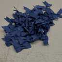 50 Pcs 3 Inches Grosgrain Ribbon Twist Tie Bows Dusty Blue Pretied Premade Craft Bows for Treat Bags Gift Wrapping Basket Wedding Baby Shower Brithday Christmas Party (Dusty Blue)