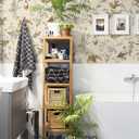 Kitico Vintage Wallpaper Peel and Stick Wall Paper Bird Contact Paper 16.1''x197'' Beige Self Adhesive Removable Wallpaper for Bedroom Bathroom Cabinets Decor Vinyl Roll