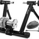 Sportneer Bike Trainer - Fluid Stationary Bike Stand for 26-29" & 700C Wheels - Auto Resistance Control Bike Trainer Stand for Indoor Riding with Noise Reduction Wheel for Road Bikes