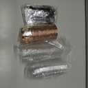 Foil Cupcake Liners with Lids Free-Air 3.5Oz Mini Muffin Liners Cupcake Baking Cups,Disposable Muffin Tins Cupcake Wrappers for Wedding Birthday Party, with Spoons-Champagne