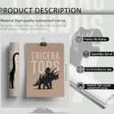 3Pcs Nursery Dinosaur Canvas Wall Art Bronto,Trike,T.rex Painting Picture Wall Decor Adorable Toddler Dino Poster Print Artwork for Kids Boys Room Nursery Classroom Playroom Home Decoration (1216in)