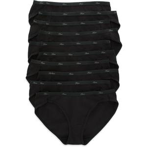 Hanes women's Cotton Brief Underwear, 10 Pack Brief Black, US 3XL