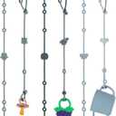 Slotic 6-Pack Baby Toy Straps, Silicone High Chair & Stroller Straps, Toddler Bottle & Car Seat Accessories, Baby Travel Essentials with Pacifier Clips