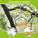 Wooden Bird Feeder, Easy to Assemble Outdoor Birdfeeder for Wild Birds, Ideal for Nature Enthusiasts & Backyard Bird Lovers