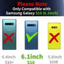 for Samsung Galaxy S10 Case, Galaxy S10 Cases with Astronaut Stand for Women Girls, Girly Cute Spaceman Love Heart Gold Plating 6D Phone Cover with Kickstand for S10 6.1 Inch Dark Blue