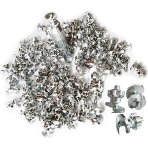 Marrkey Tires Studs/Screw Snow Carbide Spikes/Wheel Tyres Studs for Racing car,Bicycle,Bike,Fat Bikes, Scooters Tires,Running Shoes Boots in Winter 7 * 9.9mm 100PCS