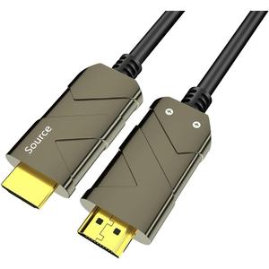 BIFALE 8K Fiber Optic HDMI Cable 25ft, HDMI 2.1 Cable Support 8K@60Hz,4K@120Hz, 48Gbps, Dynamic HDR 10, eARC, Dolby Vision, HDCP2.2, 4:4:4, Compatible with Apple TV, Roku, Projector, Xbox, PS5 (Gold)
