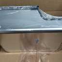 Stainless Steel Cat Litter Box, 17.5"L x 13.6"W x 6"H Metal Cat Litter Box with Low Entry for Senior, Injured Cats Anti-Slip Non-Stick No Odor Easy to Clean for Most Cats with Weight of 14Ibs or Less