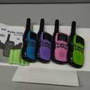 Wishouse Walkie Talkies Rechargeable for Kids Adults Long Range,Xmas Birthday Gift for Boys Girls 3 4 5 6 7 8 9 10 Year Old,Hiking Camping Gear Games Ideas Toys with Flashlight,VOX,Easy to Use 4 Pack (Pink Purple Blue Green)