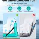 ZLX Paddle Board Seat with Back Support, Portable Kayak Seat, Air Pump Included, Universal Inflatable Seat for Adults, Foldable Ergonomic Design, Easy Fix for Outdoor Fishing/Kayaking/Camping
