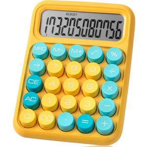 Mr. Pen- Mechanical Switch Calculator, 12 Digit Large LCD Display, Colorful with Big Buttons, Mechanical Switch Calculator for Home, School, Office