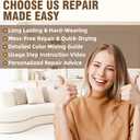 Vigorder Cream Leather Repair Kit for Furniture, Vinyl Repair Kit for Car Interior, Sofa, Purse and Jacket, Restore Any Material with Super Easy Instructions to Fix Scratches, Tears, Holes, Peeling