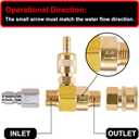Raincovo Downstream Injector for Pressure Washer, Power Washer Chemical Injector Kit, Soap Injector, 3/8 Inch Quick Connect, 4000 PSI