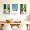 upsimples 16x28 Poster Frame, Easy Slide-In Assembly, Black, 3 Pack