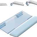 Computer Keyboard Stand for Desktop, Ergonomic Keyboard Wrist Rest 2-Level Height Adjustment, Non-Slip Key Board Riser Pad for Office, Gaming, and Home Desks (Blue)