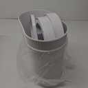 ELPHECO Bathroom Motion Sensor Trash can 2 Gallon Automatic Garbage Can, Slim Plastic Smart Trash Can with Lid, Commercial Intelligent Trash Bin for Bedroom, Bathroom, Office, White with Grey Trim