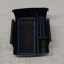 RUNROAD Center Console Organizer Tray Compatible with Jeep Compass 2022 2023 2024 2025 Accessories, Coin Holder Armrest Tray Secondary Storage Box Insert Console Organizer Card Container, Blue