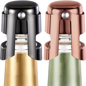 Champagne Stoppers  Sparkling Wine Bottle Stopper & Prosecco Bottle Stopper  Airtight Seal for Freshness  Prosecco Gifts for Women  Cool Gadgets for Dad or Mom