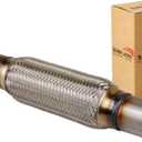 Exhaust Flex Pipe Universal Type 100% Stainless Steel For Heavy Duty and Cars (1 PC, 1.75X8X12)