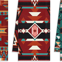 3 Pack Southwestern Kitchen Towels Boho Aztec Theme Dishtowels Decorative Native American Hand Tea Towels for Absorbent Kitchen Decor with Hanging Loop for Room Home Housewarming Gift