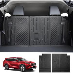 Cargo Mat Fit for 2020-2025 Toyota Highlander&Grand Highlander 3rd Row Backrest Mat TPE Trunk Liner All Weather Seats Back Protector for Highlander/Grand Highlander Accessories(Backrest Liner)