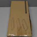 BAYKA Floating Shelves for Wall, Wall Mounted Rustic Wood Shelves for Bathroom, Bedroom, Living Room, Kitchen, Hanging Shelf for Books/Storage/Room Decor with 22lbs Capacity (Black, Set of 3, 15.7in) (A. Black - Universal Classic Style)