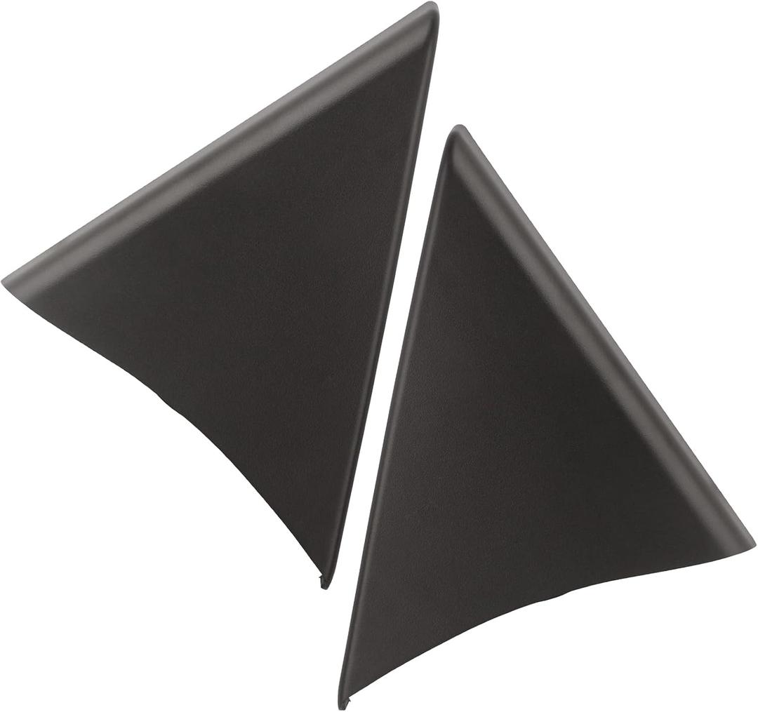 APPERFiT Front Door Panel Upper Trim Triangle Cover Very Dark Brown/Cocoa Compatible with 2007-2013 Chevrolet Chevy Avalanche Silverado Suburban Tahoe, GMC Sierra Yukon (Size 7.75'')
