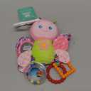 Baby Stroller Toy and Car Seat Toy for Infant with Teether Hanging Rattle Toys Clip on Stroller Toy Soft Plush Baby Toys for Boys and Girls 3-12 Months, Butterfly