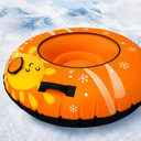 36'' 4Pack/ 40'' 2Pack Sleds, Snow Sled for Kids and Adult, Snow Tube for Sledding Heavy Duty Thickened Double Bottom with Handles, Sleds for Snow Outdoor Toys Gifts for Family Boys and Girls