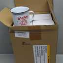 Baderke 12 Pcs Christmas Glass Mugs Set 12 oz Christmas Coffee Mugs with Handle Snowman Snowflake Coffee Cup Xmas Tree Santa Claus Cup for Hot Chocolate Women Men Gift (Xmas)