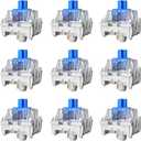 Zhouwang 108PCS Blue Switches,3 Pin Replacement Dustproof Mechanical Keyboards Switches, Suitable clicker for 3D Prints and Gaming Keyboards