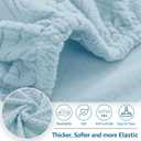 hyha Individual Couch Cushion Covers, Stretch Magic Sofa Seat Cushion Covers Washable, Dog Couch Sofa Slipcover for Pets, Kid with Elastic Bottom(2PC, Lake Blue)
