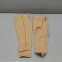 Presadee Footless Thigh High 20-30 mmHg Firm Compression Sleeve with YKK Zipper (Beige, 1)