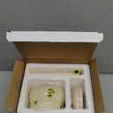 Kosmeey Ceramic Honey Jar with Wooden Honey Dipper-Honey Pot with Dipper- Honey Jar with Stand, Great Bee Decor- Farmhouse Kitchen Decoration (Honey Jar-Bee)