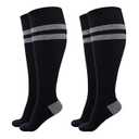 Momcozy Compression Socks for Women Wide Calf, 15-20mmHg Knee High Support Socks for Pregnancy, Nurses, Travel, Flying