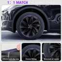 19 Inches Wheel Covers for 2025 2026 Tesla Model Y Juniper, Hub Protection Accessory, Replacement for Tesla Model Y 2025 Rim Protector, ABS Hubcaps 1-Piece