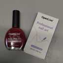 OpenLive 16.5ml Dark Red Nail Polish Large Volume Quick Dry Nail Polish, Long Lasting Shine, Fingernail Toenail Nail Art DIY Home Travel Nail Art Gift