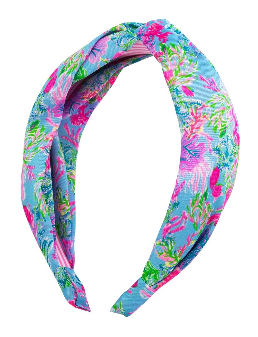 Lilly Pulitzer Top Knot Headband for Women, Colorful Knotted Headband, Cute Hair Accessories for Women & Girls, Cay to My Heart