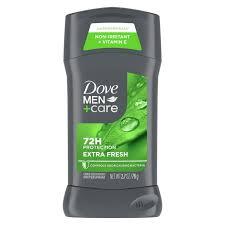 Dove Men+Care Antiperspirant Deodorant Stick for Men 4 Count Extra Fresh with 72hour Sweat & Odor Protection with 1/4 Moisturizing Cream & Longlasting Citrus scent 2.7 oz