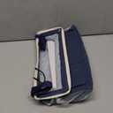 Lilithye Bedside Caddy Bedside Organizer Bedside Storage Caddy with Fixed Straps and Water Bottle Holder for Home College Dorm Bunk Bed Hospital Bed Crib Bed Rails (Navy Blue)